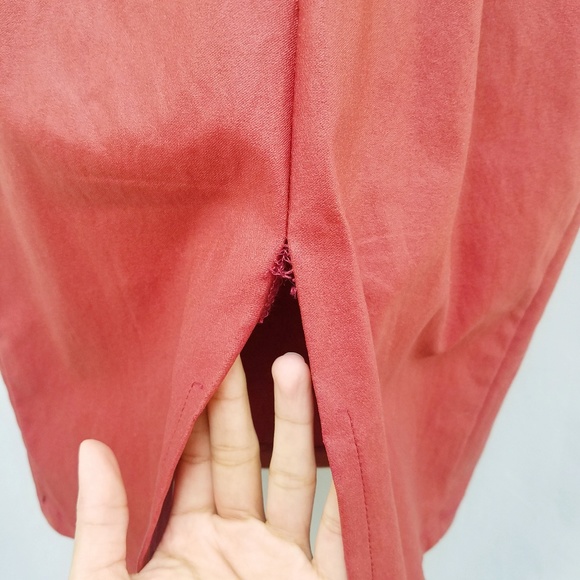 Joyce Leslie Red Bodycon Open Back Dress M - Picture 7 of 8